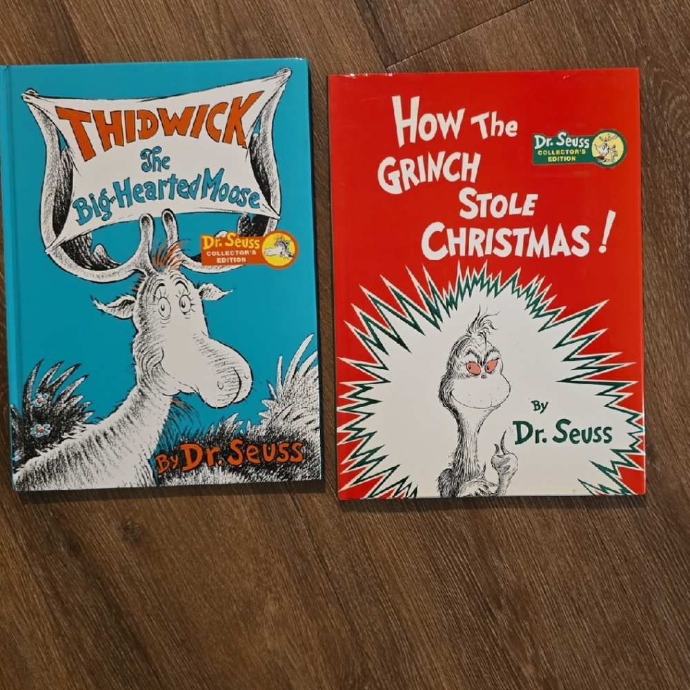 Dr. Seuss Thidwick The Big Hearted Moose And How The GRINCH Stole Christmas.